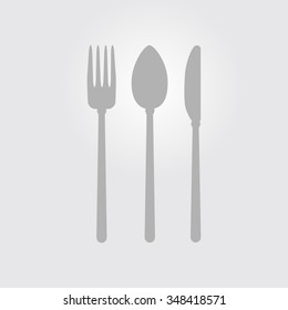Cutlery - knife, spoon and fork