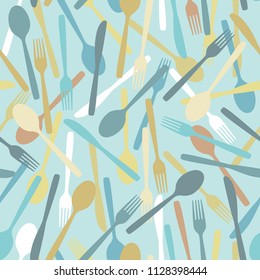 cutlery light blue 