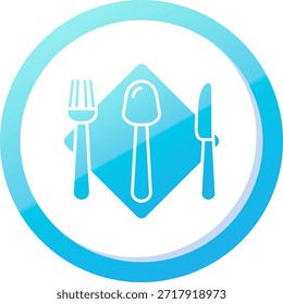 Cutlery Line vector Icon Design
