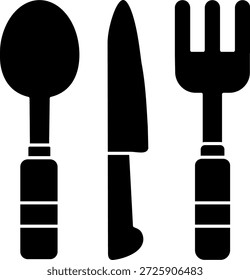 Design de ícone de vetor de Linha de Cutelaria
