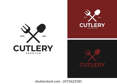 Cuchillería logo diseño Plantilla Ilustración vectorial idea