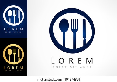 cutlery logo vector