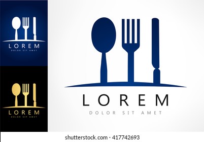 cutlery logo vector