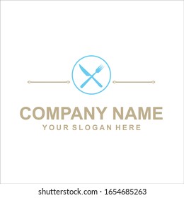 cutlery logo vector abstract design