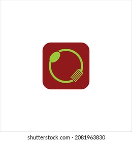 plantilla de vector de logotipo de cubertería
