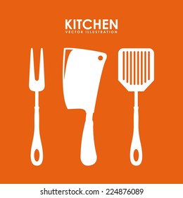 cutlery menu graphic design , vector illustration