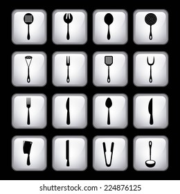 cutlery menu graphic design , vector illustration