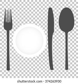 cutlery on the background