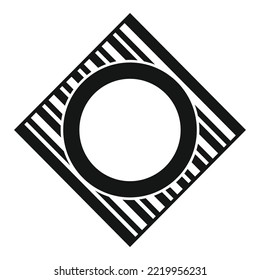 Kuppelplatten Symbol einfache Vektorgrafik. Abendessen. Lunchplatte
