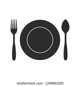Cutlery with plate icons