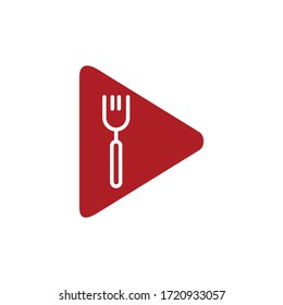 cutlery and play the music logo