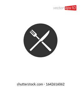 Cutlery Restaurant Icon Design Vector