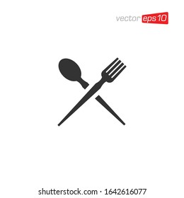 Cutlery Restaurant Icon Design Vector