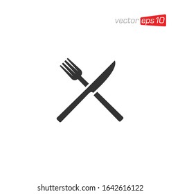 Cutlery Restaurant Icon Design Vector
