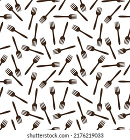 cutlery seamless pattern, for background, restaurant decoration, fabric motif, product packaging, texture, wallpaper