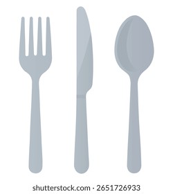 Cutlery Set Fork, Knife, and Spoon
