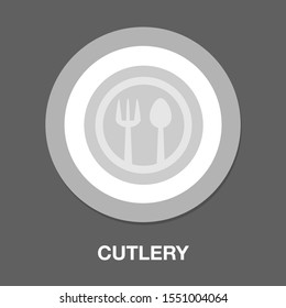cutlery set icon. Logo element illustration. cutlery set symbol design. colored collection. cutlery set concept. Can be used in web and mobile