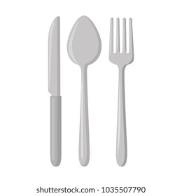 cutlery set isolated icon