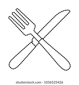 cutlery set isolated icon