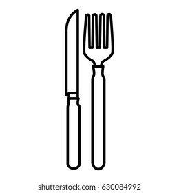 cutlery set isolated icon