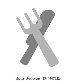 cutlery set - knife and fork icon, cutlery isolated, vector restaurant menu