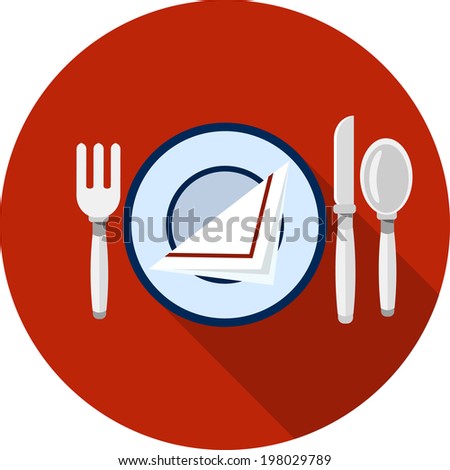 Cutlery Set with plate