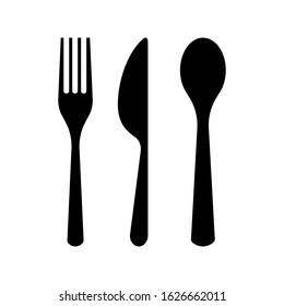 cutlery set vector icon with a white background