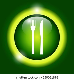 cutlery sign. vector illustration EPS