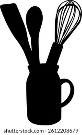 Cutlery Silhouette Spoon Knife Fork and More
