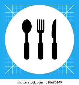 Cutlery simple icon