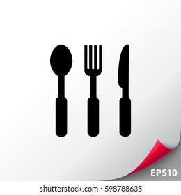 Cutlery simple icon