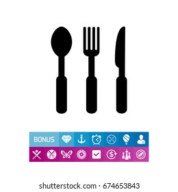 Cutlery simple icon