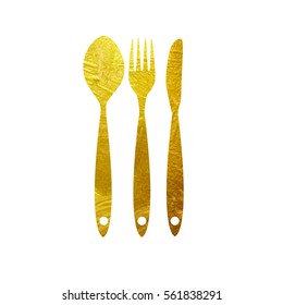 Cutlery Spoon, Fork and Knife Icon Vector Illustration EPS10