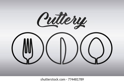 cutlery symbol design 