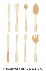 Cutlery for table setting. Fork, spoon, knife