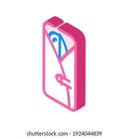 cutlery utensil isometric icon vector. cutlery utensil sign. isolated symbol illustration
