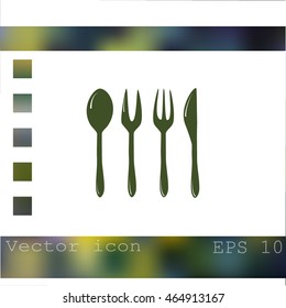 Cutlery vector icon