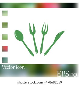 Cutlery vector icon