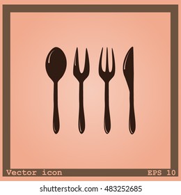 Cutlery vector icon