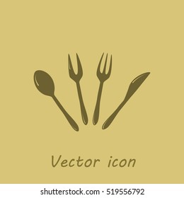 Cutlery vector icon