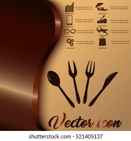 Cutlery vector icon