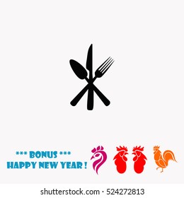 Cutlery vector icon