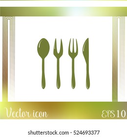 Cutlery vector icon
