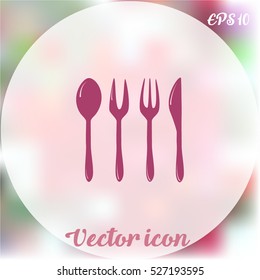 Cutlery vector icon