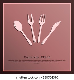 Cutlery vector icon