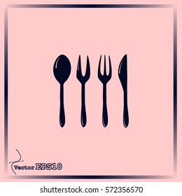 Cutlery vector icon