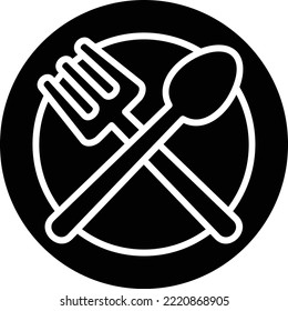 Cutlery vector icon. Can be used for printing, mobile and web applications.