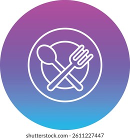 Cutlery vector icon. Can be used for printing, mobile and web applications.