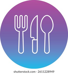 Cutlery vector icon. Can be used for printing, mobile and web applications.