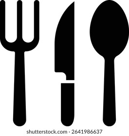 Cutlery vector icon. Can be used for printing, mobile and web applications.